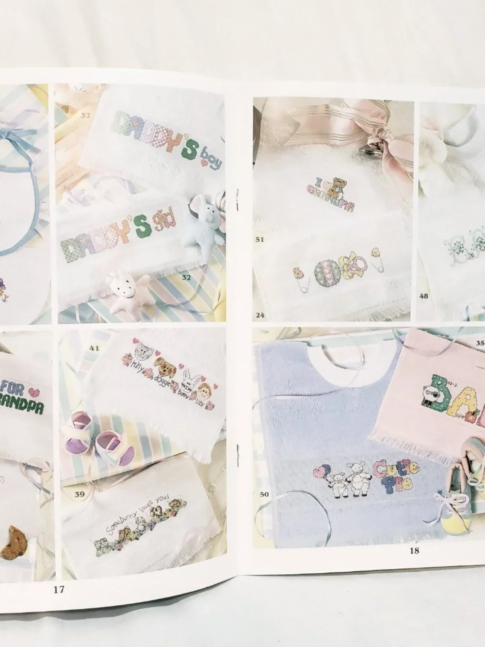 Our Best Baby Bibs Cross Stitch Leaflet 3272 Leisure Arts 2001